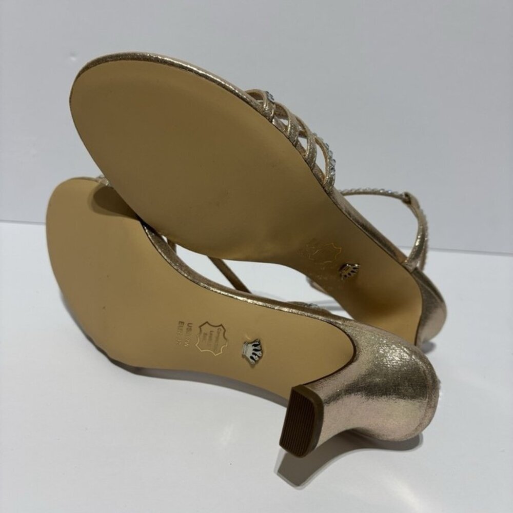 Nina Women’s Gerri Taupe Heeled Sandals, Size 7 Wide - Picture 5 of 6